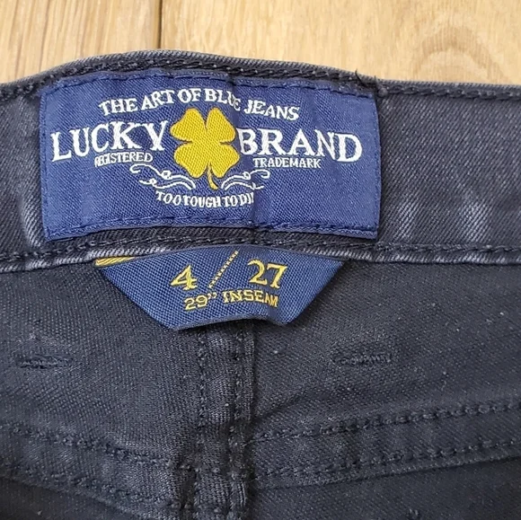 Lucky Brand Gray Distressed Moto Jeans #897